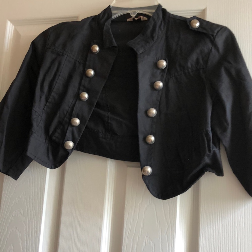 Black crop jacket